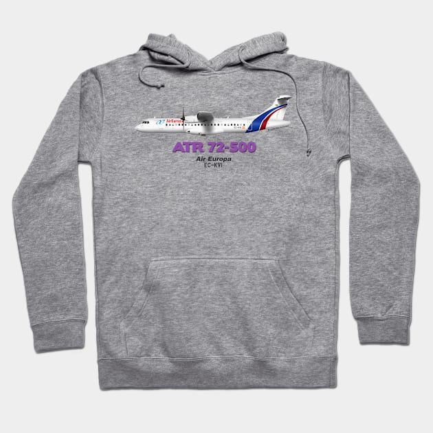 Avions de Transport Régional 72-500 - Air Europa Hoodie by TheArtofFlying